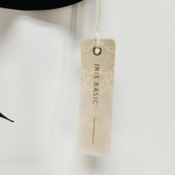 Black Iris Womens Crisscross Strappy Crop Top With Bow & Grommet Detail - Size S - Picture 7 of 7